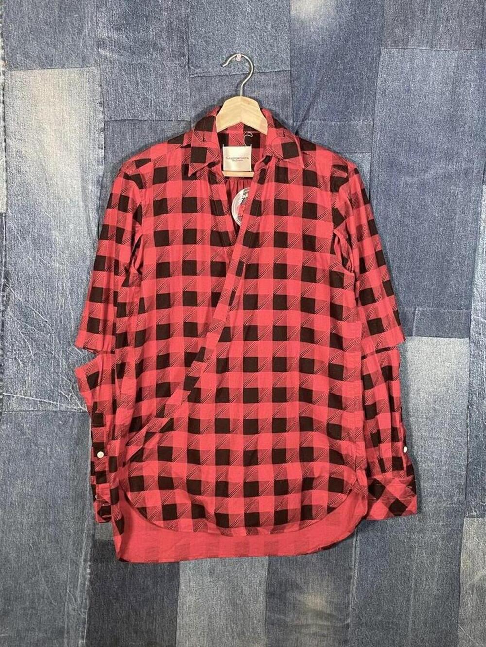 Takahiromiyashita The Soloist Wrap Plaid Shirt Large 21X29